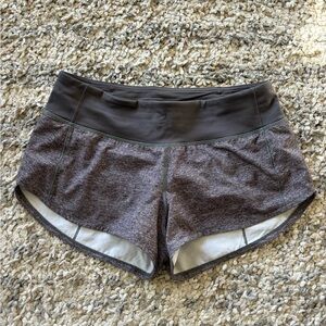 Lulemon low rise run speed up short